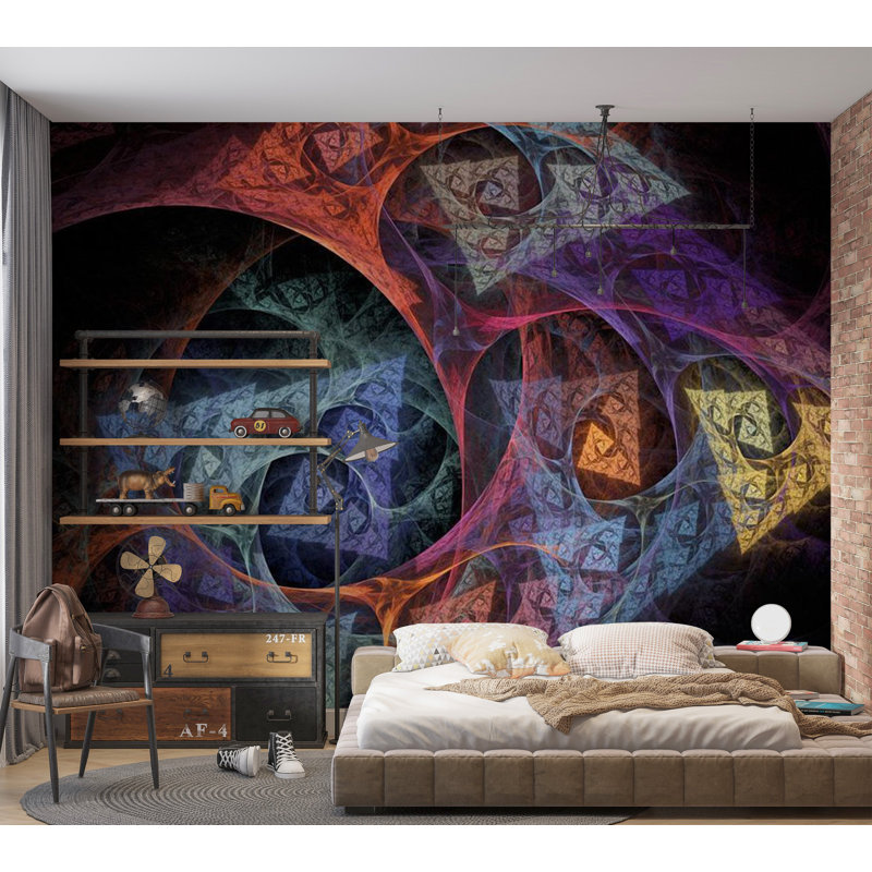 Abstract Wall Mural, 121" L x 157" W