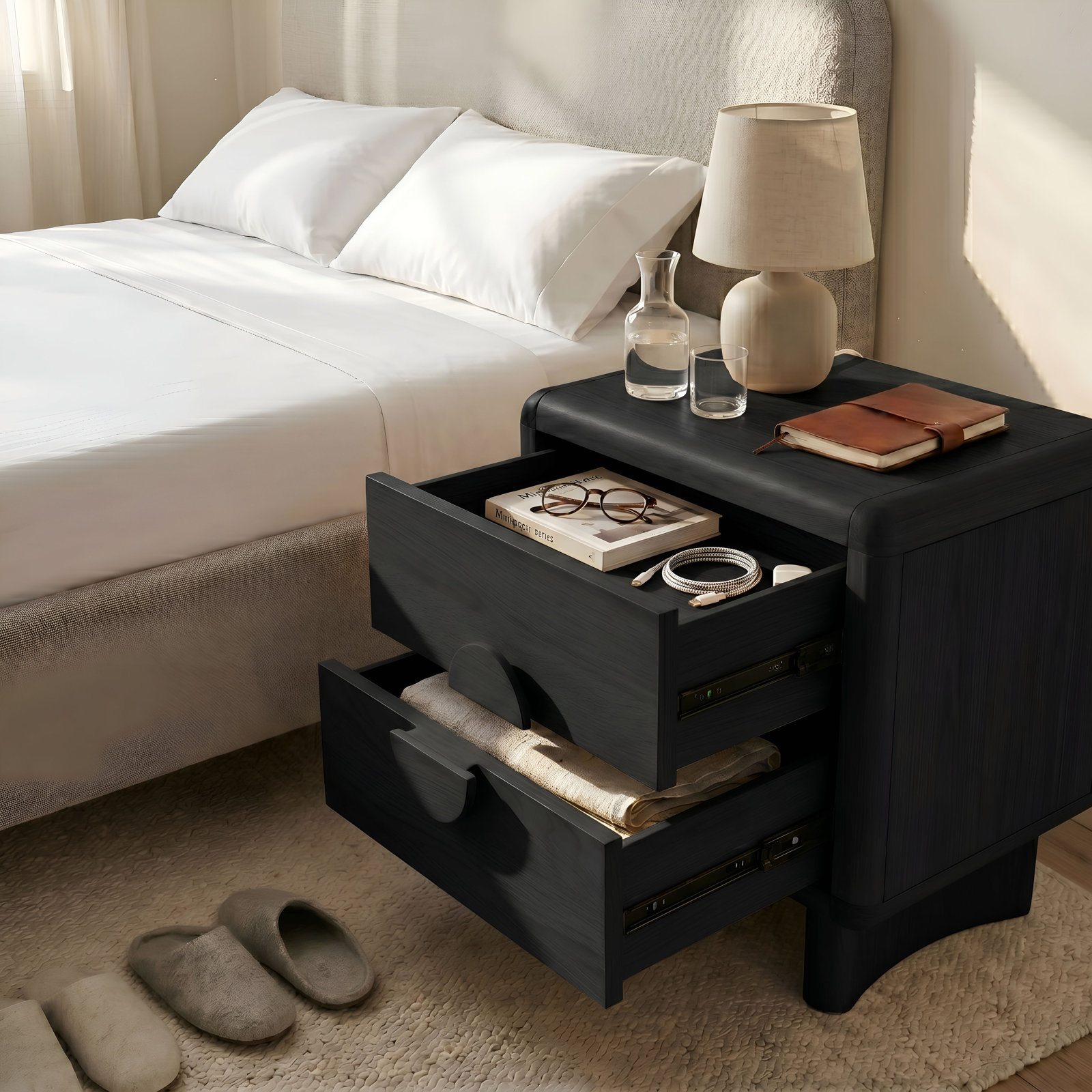 Circa Nightstand, Black