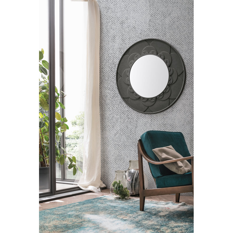 Alkire Glass Flat Mirror, Graphite