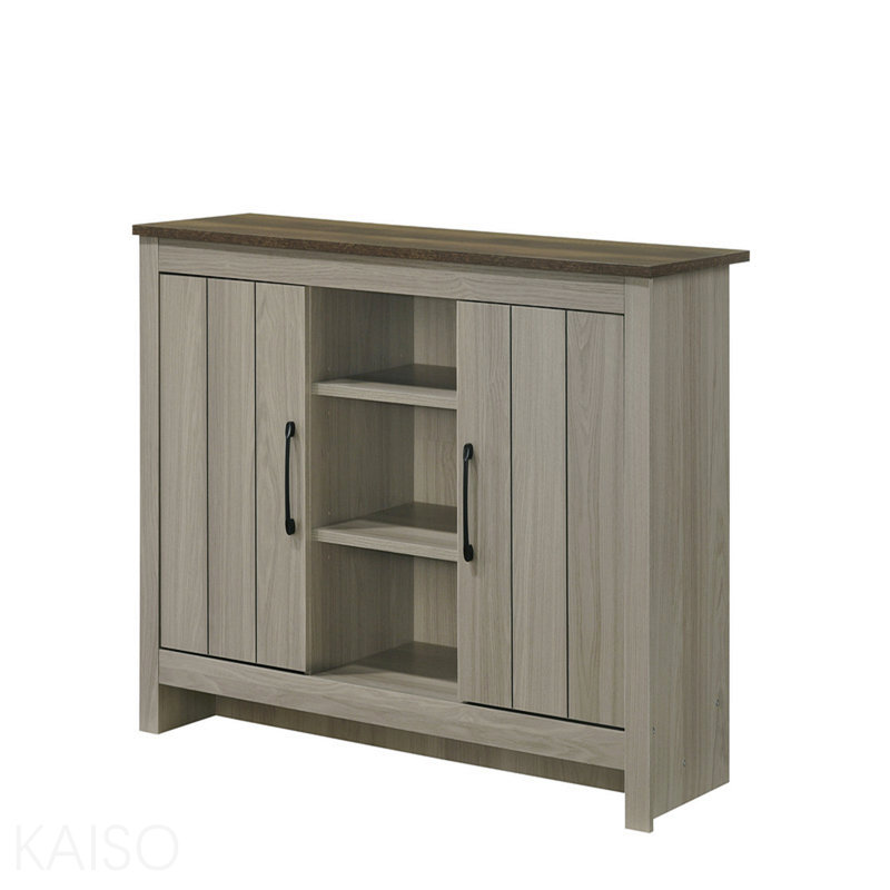 Buffet 47 po en chêne gris pour salon, chêne gris