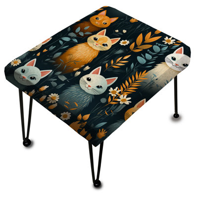 Xidias - Repose-pieds rectangulaire imprimé animal