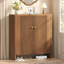Armoire de rangement à chaussures à 5 niveaux avec portes et tablettes réglables