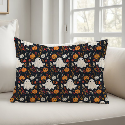 Spooky Season Pattern Pillow