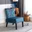 Fauteuil d'appoint à motif capitonné avec tissu en velours Living Room-1423961567-1428331492