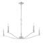 Lustre 5 lumières Meridian en nickel poli-1601068647