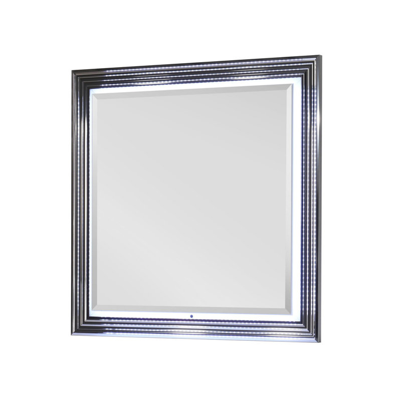 SMOOTH WHITE MIRROR WITH LED