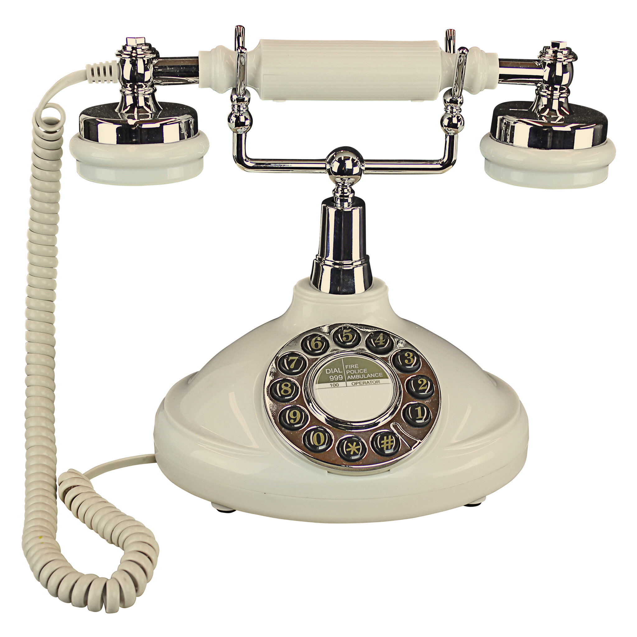 Retro Design Desk Phone Vintage Decorative Telephone Vintage Antique Corded  Landline Phone Home Office Telephone (F)