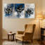 Plantes et fleurs, ensemble de 3 reproductions d'art sur toile-1752711224