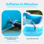 Piscine gonflable anti-UV de 370 gallons avec banc et porte-gobelets