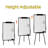 24" x 36" Height Adjustable Tripod White Board