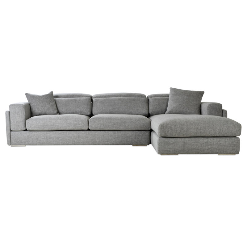 Canapé modulaire Hollywood, Gris, Orienté vers la droite