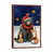 Classic Brown Wood Floater Framed