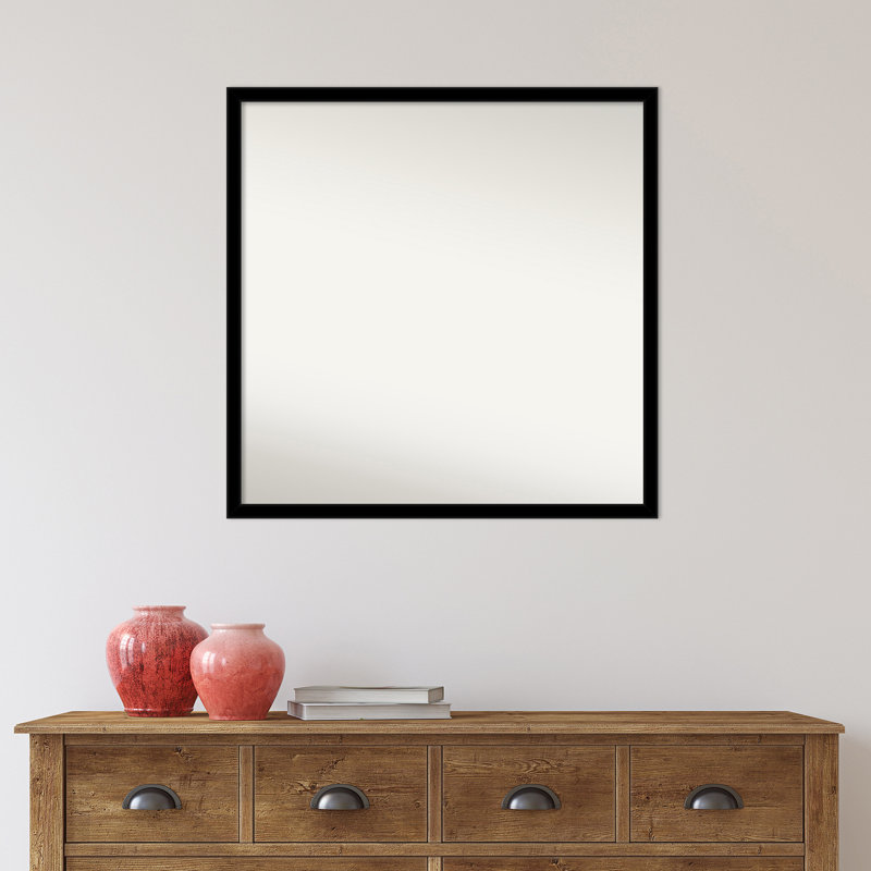 Miroir de salle de bain Jet Black, 27,5 po x 27,5 po