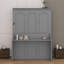 Grand lit escamotable avec bureau, lumières DEL et USB-1470199548