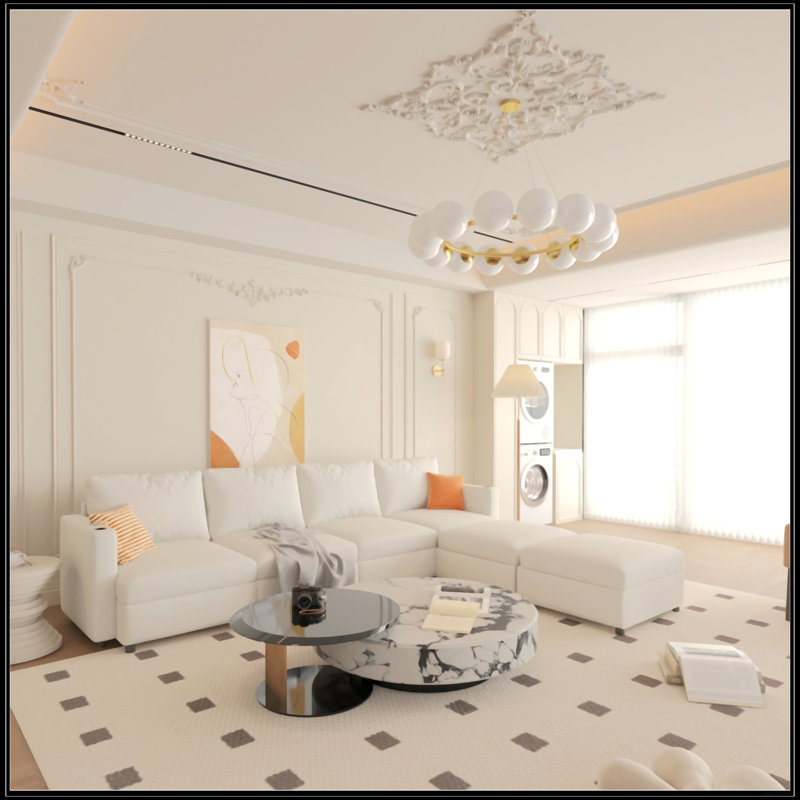 Grand canapé modulaire moderne