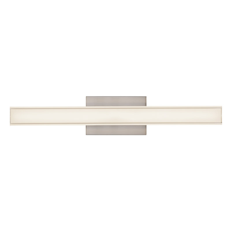 Garland 24-in Black dimmable LED Wall Sconce, Nickel