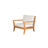 Carenen Solid Teak Wood Armchair with Removable Cushions