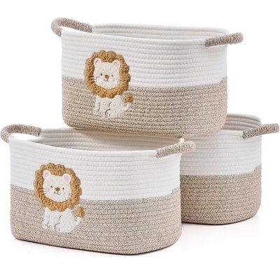 Ensemble de 3 paniers de rangement 3 pièces Boho