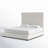 Solid Wood and Upholstered Low Profile Platform Bed-473526579-484596458