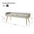 Millbury Polyester Upholstered Bench with Metal Leg-426484232