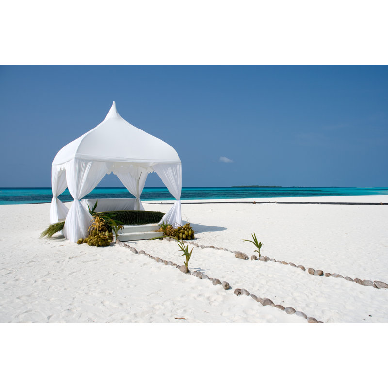 Wedding Summerhouse by SummeRain - Wrapped Canvas Print, 30cm H x 46cm W