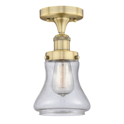 Raghul Glass Semi Flush Mount