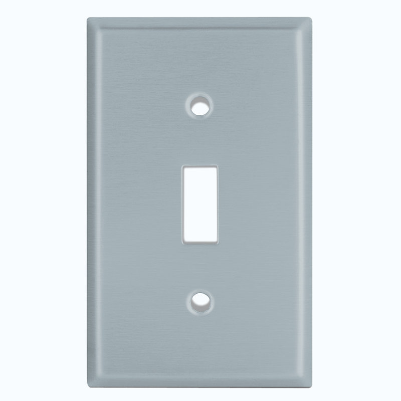 Color Block Blue Gray 1 - Gang Toggle Light Switch Standard Wall Plate