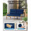 Ensemble de coussins de causeuse d'extérieur épais de 4 po pour coussins de chaise de patio imperméables et coussins de siège résistants à la décoloration (bleu marine)-1887987957