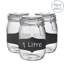 Argon Tableware - Glass Storage Jars with Labels - Set of 6-1161705627-1161705624
