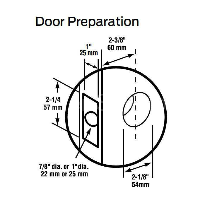Door Knob, Satin Chrome