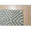 Tapis bleu contemporain en laine touffeté à la main Rhea-1720861740