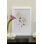 Fleurs sur fond blanc II - Reproduction d'art graphique sur papier encadré