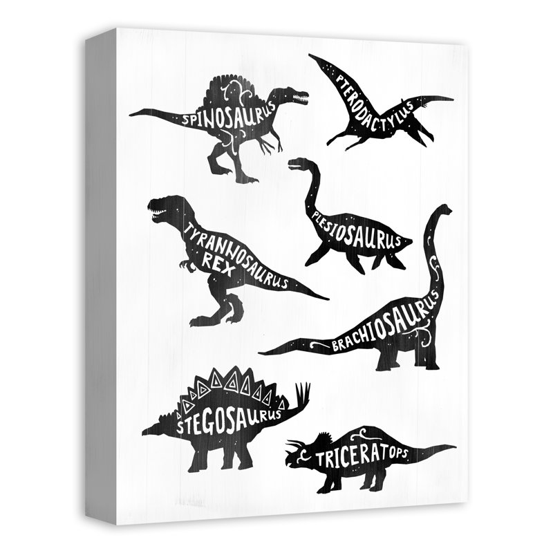 Art sur toile dinosaurs Manigault, H 16 po x l 12 po x P 1,25 po