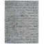Tapis gris fait à la main Shonta-25594408