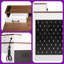 Bureau d'ordinateur 55 po blanc avec station de charge, plateau à clavier et armoire de porte de grange 55 po-2124082079