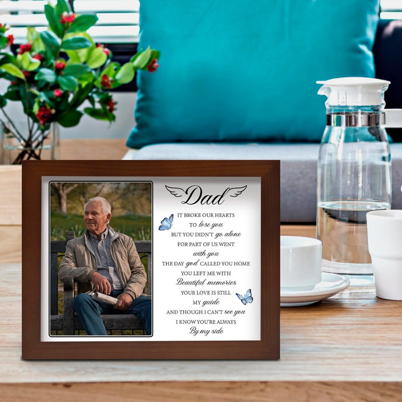 Cadre photo Dad Memorial, 4 x 6 pouces, cadeau de condoléances pour deuil