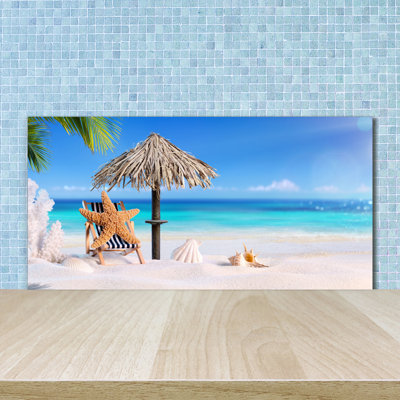 50cm W x 100cm L Glass Peel and Stick Panel