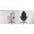 Office Chair PU Leather Computer Chair with Lumbar Support and High Backrest, Ergonomic Desk Chair with Liftable Headrest-1221063795