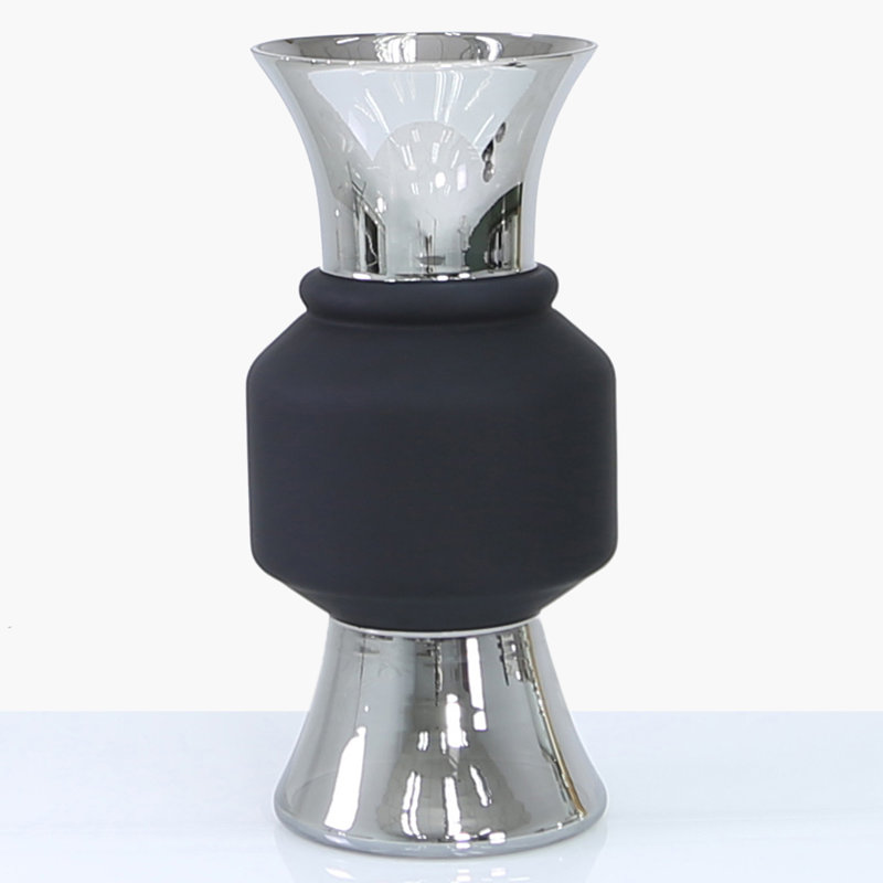 Tian Handmade Glass Table Vase, 50 cm H x 23.5 cm W x 23.5 cm D