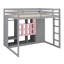 Lit mezzanine en bois avec garde-robe, tablettes et armoire-1614045401-1614045407
