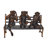Three Wise Monkeys On Bench Large Bronze Statue Bronze - Size: 52" X 32" X 36"H