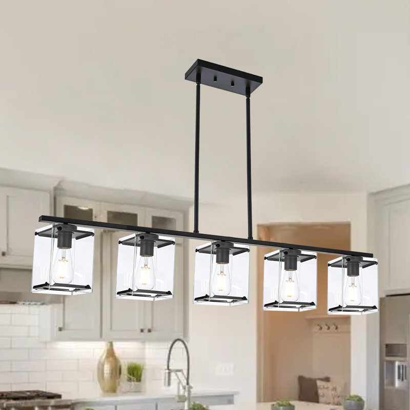 Sariyah 5 - Light Kitchen Island Pendant, Black
