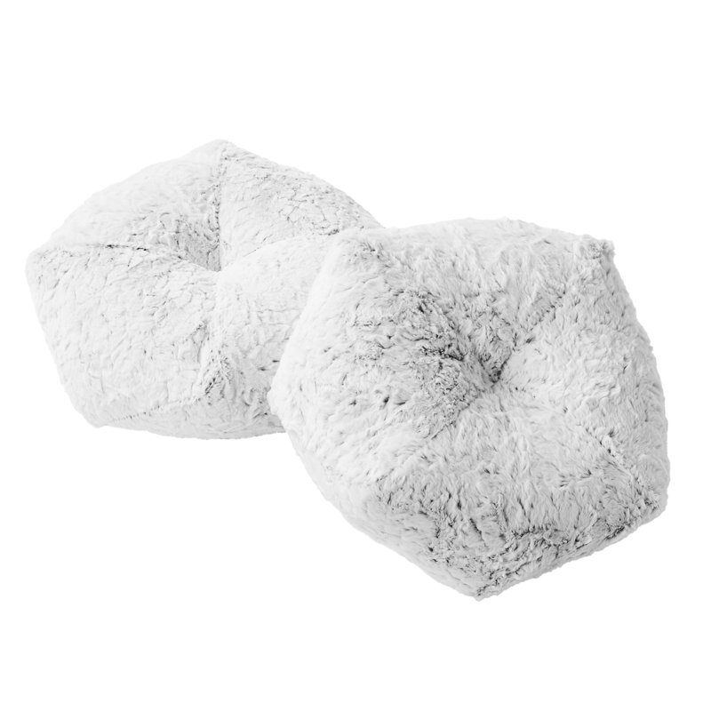 Throw Pillow, Fauxchilla Silver Fox