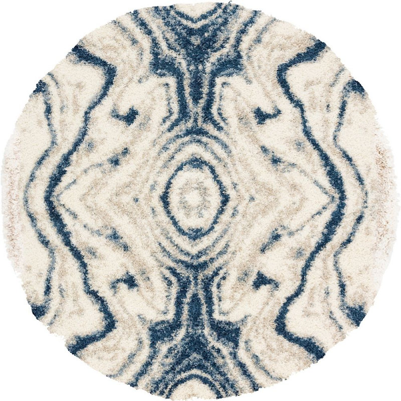 Tapis bleu Mitzy, Rond 5 pi