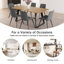 Ensemble de salle à manger extensible avec chaises rembourrées Jilliann-1403823904-1363035385
