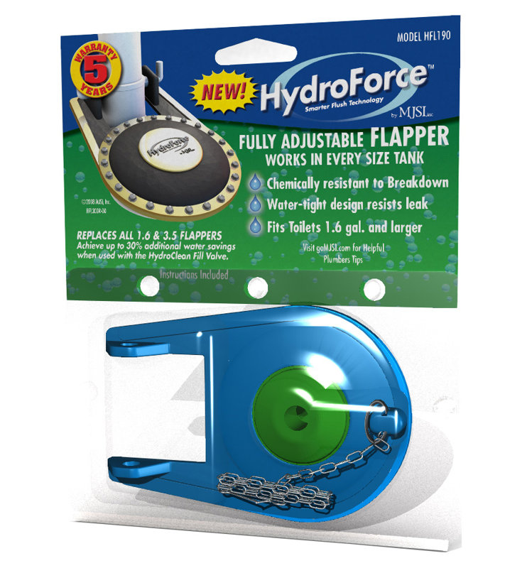 HydroForce Premium Adjustable Toilet Flapper