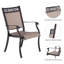 Chaise de patio avec accoudoirs Artemus