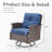 Outdoor Swivel Rocking Glider Chairs Set Of 2, Outside All-Weather Gray Wicker Patio Rocker Chairs With Blue Cushions For Porch Or Backyard