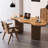 Brown Free Form Solid Wood desks-107978795