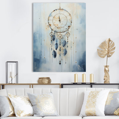 Thread of Dreams Blue Dreamcatcher III sur toile